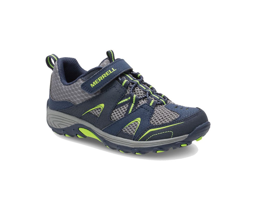 Tenis Criança - Merrell Trail Chaser - Azul Marinho/Verdes - BNR120863
